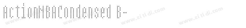 ActionNBACondensed B字体转换